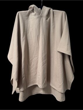 Bleusalt Women's Cream Hooded Poncho